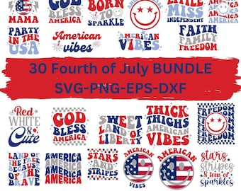 Retro 4 juli svg bundel, vierde juli svg, usa svg, Amerika svg, patriottische svg, Onafhankelijkheidsdag svg, Amerikaanse vlag svg, cricut
