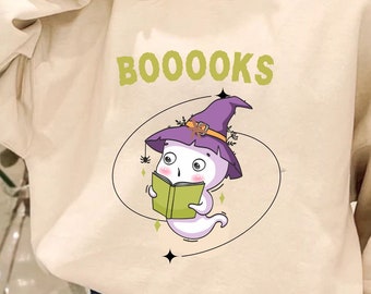 Ghost Books PNG, Funny Ghost Book Nerd, Teacher, Librarian, Bookworm Sublimation, bookish halloween, book lover png, book halloween,