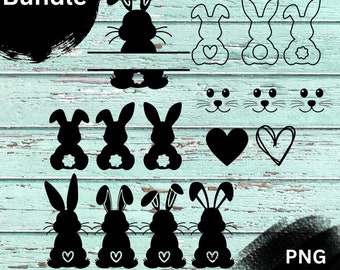 Easter Bunny Shape SVG ,Bunny Shape Svg, Outline Bunny Svg,  Easter bunny svg, Bunny svg, Easter svg, Rabbit svg, bunny rabbit svg,