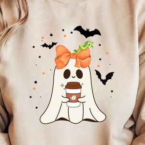 Cute ghost png, Halloween png, coffee png, bougie png, bougie ghost, here for the boos, sticker png, mug png, Trending png, pod, dtf, png