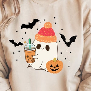 Cute ghost png, Halloween png, coffee png, bougie png, bougie ghost, here for the boos, sticker png, mug png, Trending png, pod, dtf, png