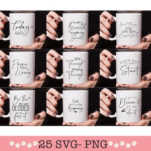 Positive Zitat Becher svg, Selbstliebe svg, Affirmation svg, positive Becher svg, Girl Power svg, positives Zitat png, You Matter svg, würdig Becher svg