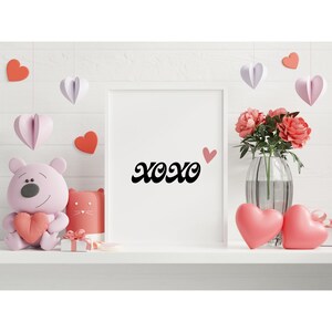 XOXO SVG, XOXO Herz Svg, Valentinstag Svg, Valentinstag Svg, Love Svg, Plotterdatei, Cricut und Silhouette SVG