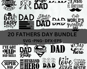 Vatertag SVG Bundle 20 Designs, SUPER Dad svg, Dad svg Bundle Dad svg, Vatertag Shirt svg svg Bundle, Dad svg