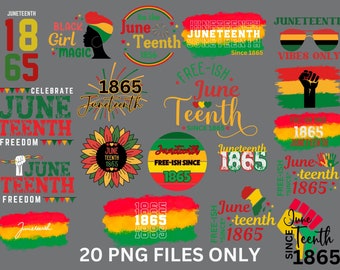 Juneteenth PNG Bundle,Juneteenth PNG, Black History PNG, 1865 png, African American png, Juneteenth Png, Juneteenth Shirt Svg Free-ish,