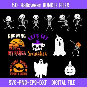 HALLOWEEN BUNDLE, 50 Designs, halloween svg bundle,  trick or treat svg  boo svg, spooky halloween svg halloween shirt svg halloween quotes