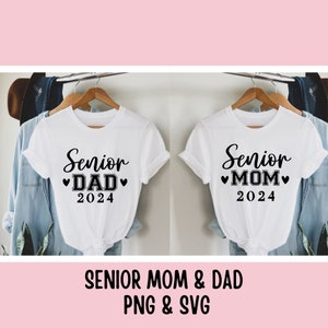 Senior moeder 2024 SVG, klasse van 2024 SVG, senior papa 2024 SVG, senior SVG, afstuderen SVG, senior moeder papa PNG, Grad 2024 SVG gesneden bestand