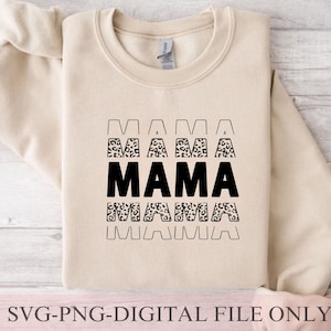 Leopard Mama SVG, Mama SVG, Mama Frame SVG Files, Mama Shirt svg Mom Life Svg Retro mamãe svg mama inspirador svg mam shirt svg