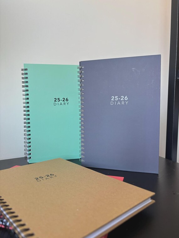 Agenda Académica Año Escolar 2025-2026 A5, A4 Semana Para Ver Tapa Dura