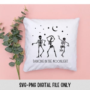 Dancing Skeletons Halloween Svg, Skeletons Halloween Svg, Skeletons Dancing Svg, Dancing funny ghost  Svg, Skeletons Svg