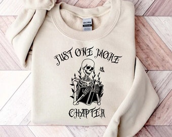 Reading skeleton, Just one more chapter SVG, Skeleton reading svg, Book lover svg, Reading svg, Booktrovert svg,Reader Svg, funny book svg