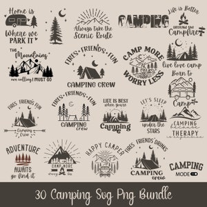 Boho Camping svg png paquete, camping svg, camp life svg, camping sign svg, verano svg, aventura svg, fogata svg, senderismo svg,