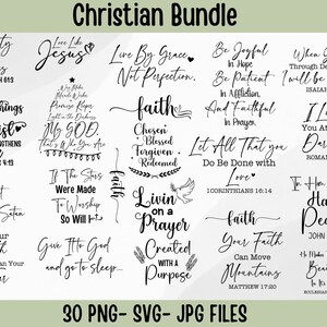 Christliches Bundle SVG, Schrift-Bundle, Bibel-Vers-Bundle, religiöses SVG, Jesus Gott Glaube svg Christliches Zitat Ostern SVG-Bundle Waymaker svg