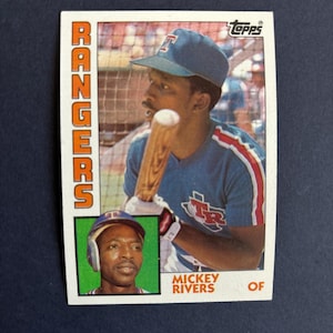 1984 Topps Mickey Rivers Texas Rangers #504