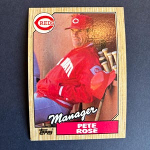 1987 Topps Pete Rose Cincinnati Reds Gerente #393