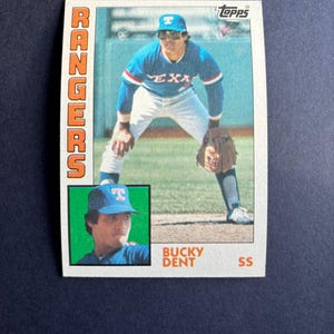 Bucky Dent 1984 Topps #331 Texas Rangers