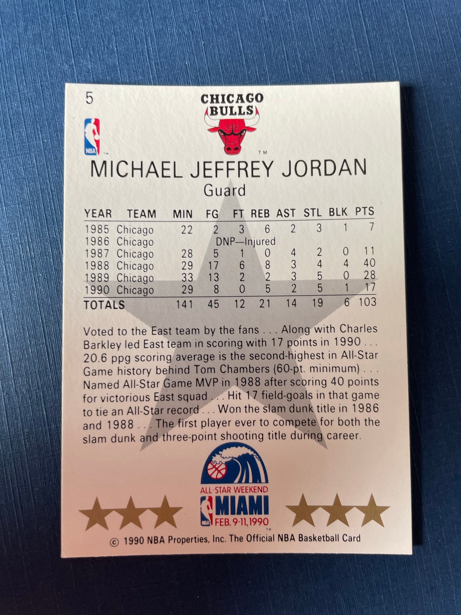 1990 hoops michael jordan all star