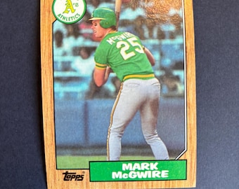 1987 Topps #366 Mark McGwire Oakland Athletics