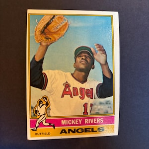 1976 Topps Mickey Rivers Kalifornien Engel #85