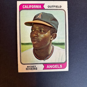 1974 Topps Mickey Rivers California Angels #76