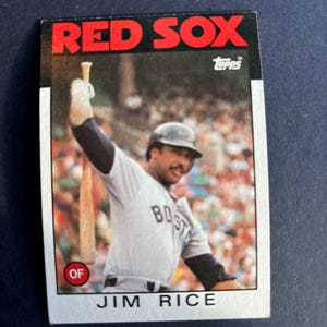 1986 Topps Jim Rice HOF #320 Boston Red Sox
