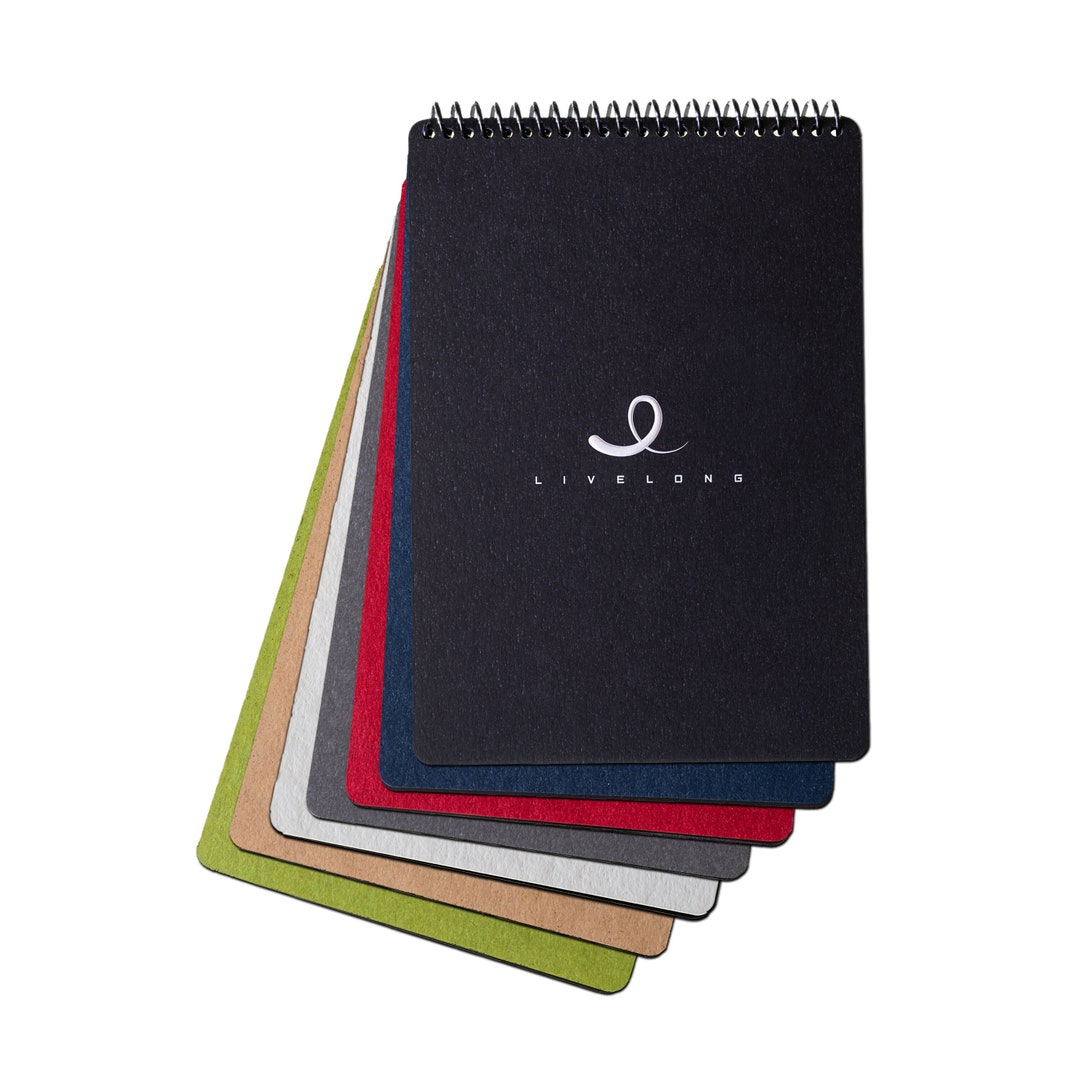 A5PEN. Livelong Reusable Notebook Pen. Horizontal Spiral. 100% Recycled