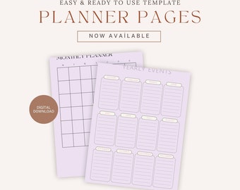 Daily Planner, Weekly Planner, Monthly Planner, Printable planner, Planner set, Planner Inserts, Instant Download, A5 Size/ Timeless Planner