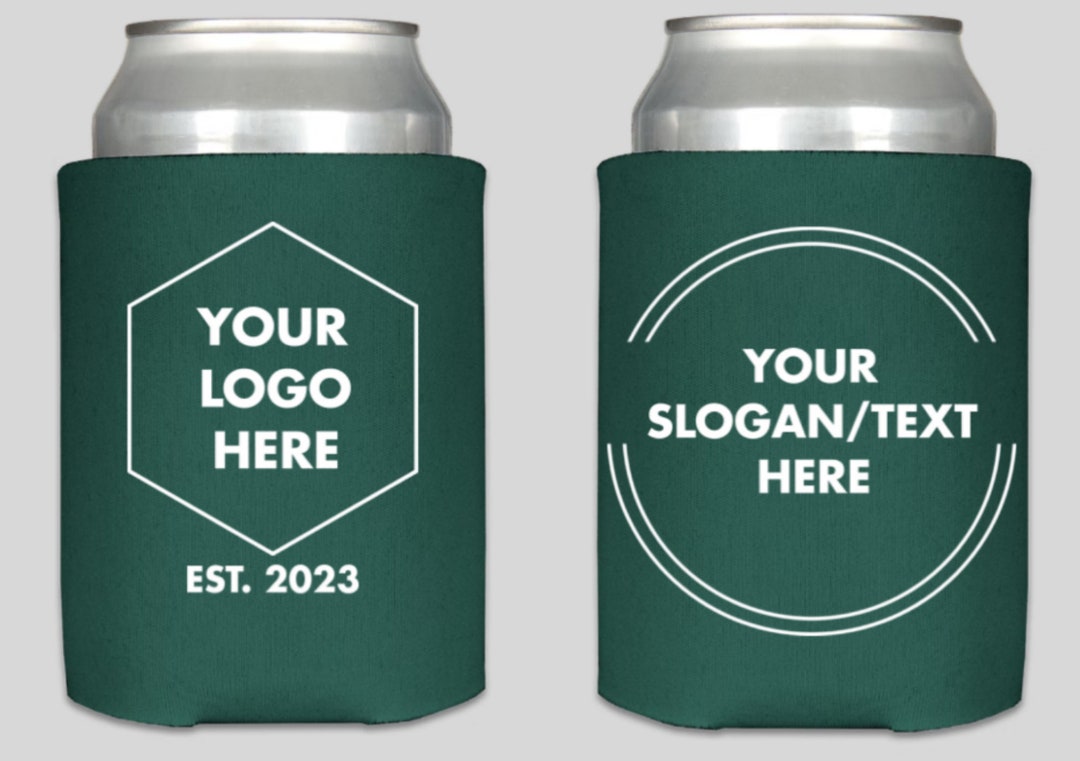 Personalized Can Coolers, Custom Can Coolers, Items With Design or Logo Etsy