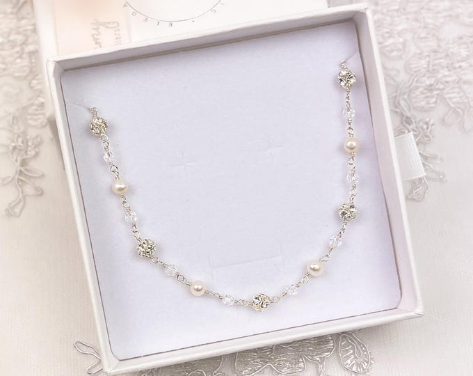 Wedding Beaded Necklace Present Idea for Mother of the Bride