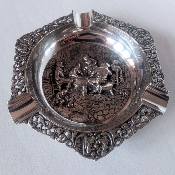 Silver Ashtray Etsy