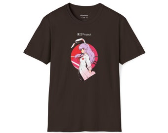 Reisen Udongein Inaba T-Shirt, Cute Touhou Shirt, Lunar Rabbit Unisex Anime Logo Tee, Touhou Project, Anime Characters Logo T shirt, Toho