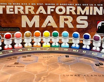 Terraforming Mars Martian Game Pieces