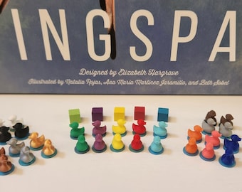 Mejora del juego Wingspan: Cubos de acción de patos diminutos impresos en 3D