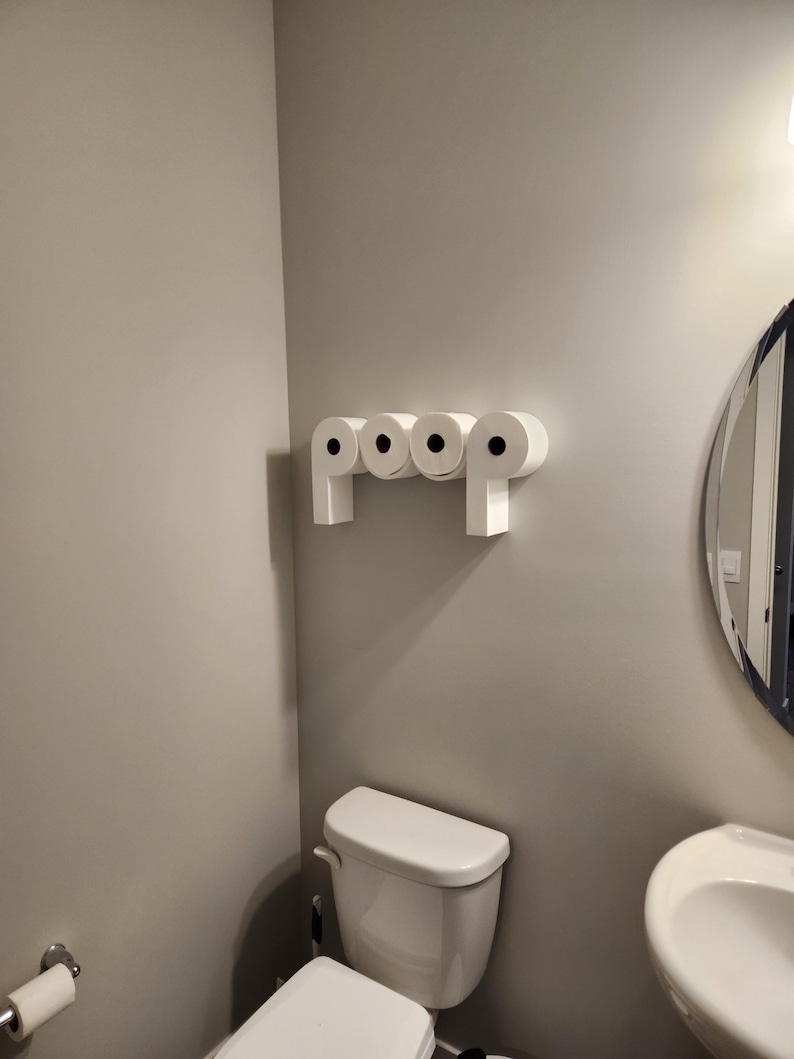 poop toilet paper rack