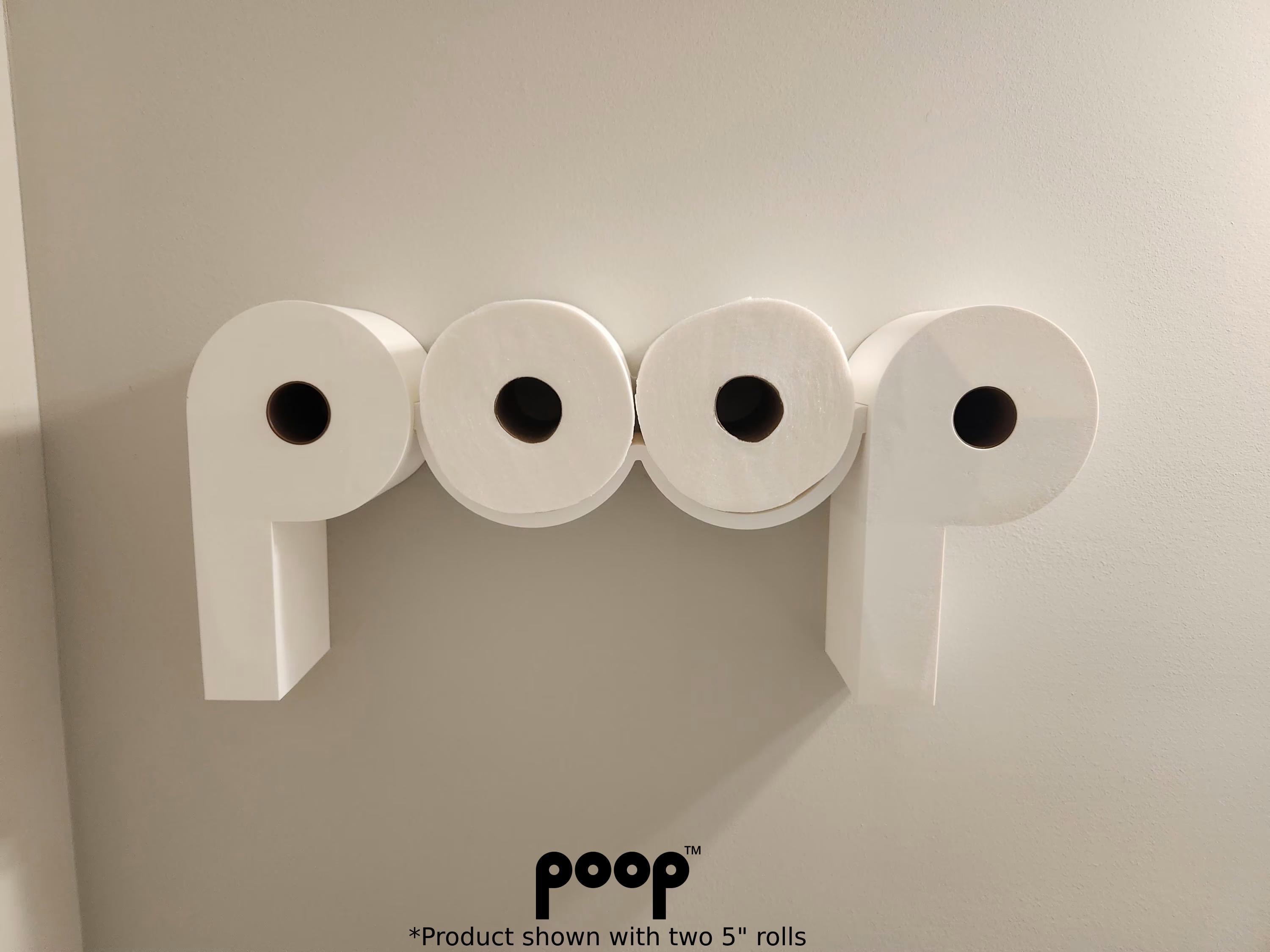 The Original POOP - Toilet Paper Holder - Functional and Fun TP Shelf!  Bathroom Wall Decor / Art - Etsy, image size:3000x2250