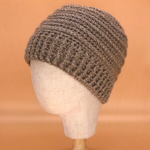 Ribbed Crochet Unisex Beanie | Adult Size | Neutrals