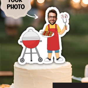 Bbq Papa Tortendeko, Geburtstagsparty Dekoration, Bbq Party Dekoration, Bbq Party Dekoration, Bbq Party Topper, Bbq Party Dekoration, Bbq Topper, Bbq Topper