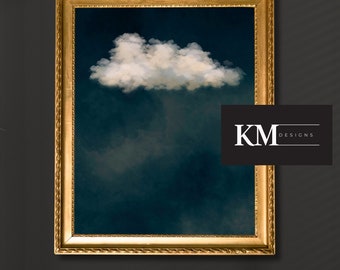 Moody cloud wall art, Moody cloud Print, Digital wall art, Minimalist wall art, Cloudy sky wall art, digital wall art, Cloud painting art
