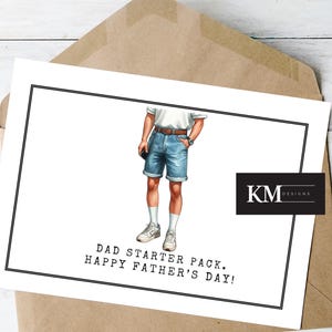 Pack de démarrage papa | Carte drôle de fête des pères | blagues papa | Cadeau pour papa | Carte humoristique pour la fête des pères | Cadeau pour papa | Téléchargement instantané |