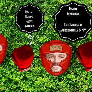 Custom Photo Banner,  Custom Face Banner, Personalized picture Banner, Boxing Birthday Banner, Boxing Decorations, Printable boxing Garland