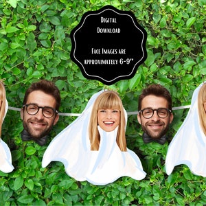 Bride & Groom Printable Custom Face Banner |  Face Banner| Bridal Shower Decorations, Wedding Shower Garland