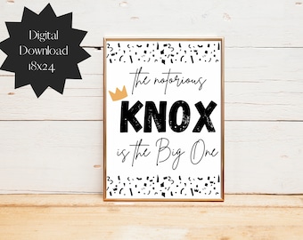 Hip hop Birthday poster, hip hop back drop, the notorious BIG One printable, 1st birthday, Notorious BIG, Big One digital download