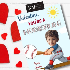 Foto di San Valentino a tema baseball, biglietti di San Valentino a tema baseball, San Valentino scolastico personalizzato, San Valentino personalizzato a tema baseball, San Valentino stampabile