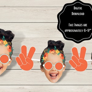 70&#39;s Birthday Banner, Groovy Banner, Custom Face 70&#39;s Banner. Custom Groovy Banner, 1970&#39;s Themed Banner, Custom banner, Hippy Banner