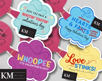 Whoopee Cushion Kids Valentine printable - Kids Valentines, school valentine, classroom valentine, Funny Valentines for Boys and Girls, Gift