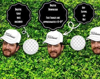 Custom Golf Garland, Face Banner, Golf Decor, Golf Party, Golf Birthday Party, Golf Themed Decorations, Golf Birthday, Golf Ball Decorations
