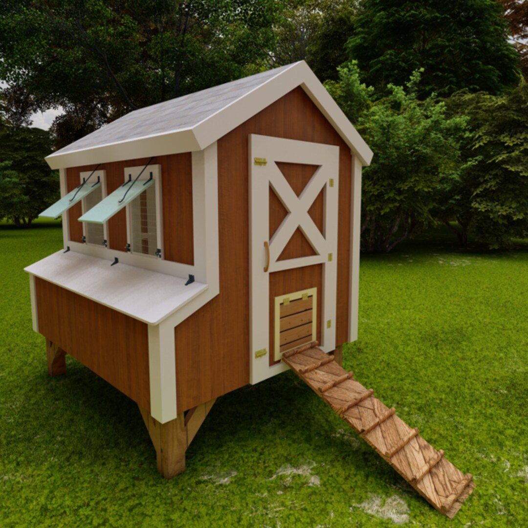 Chicken Coop & Run Plans For 10 to 20 Chickens Digital Etsy España