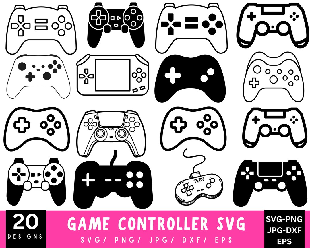 Game Controller Svg Bundle, Game Controller Png,game Controller Clipart ...