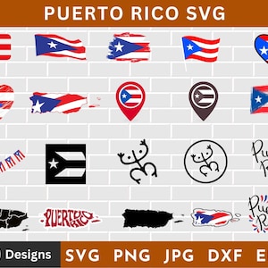 Puerto Rico SVG Bundle: Flag & Culture Designs (Digital Download)