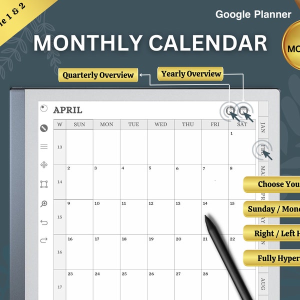 Remarkable 2024 Calendar Etsy